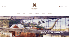 Desktop Screenshot of haciendacollection.com
